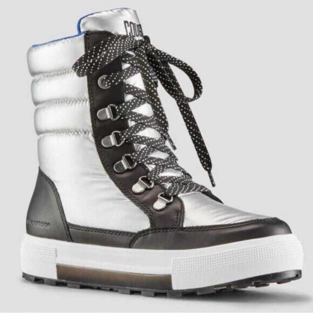 Cougar Women's Silver and Black Winter Boots only worn a few times!!